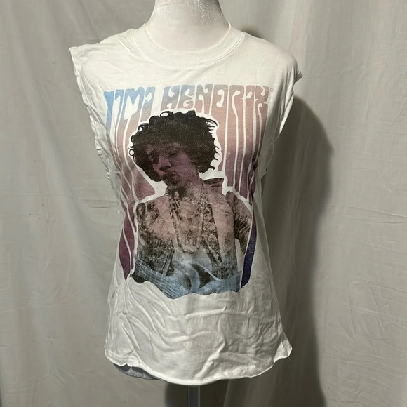 women's Jimi Hendrix graphic sleeveless shirt size small - Picture 1 of 3